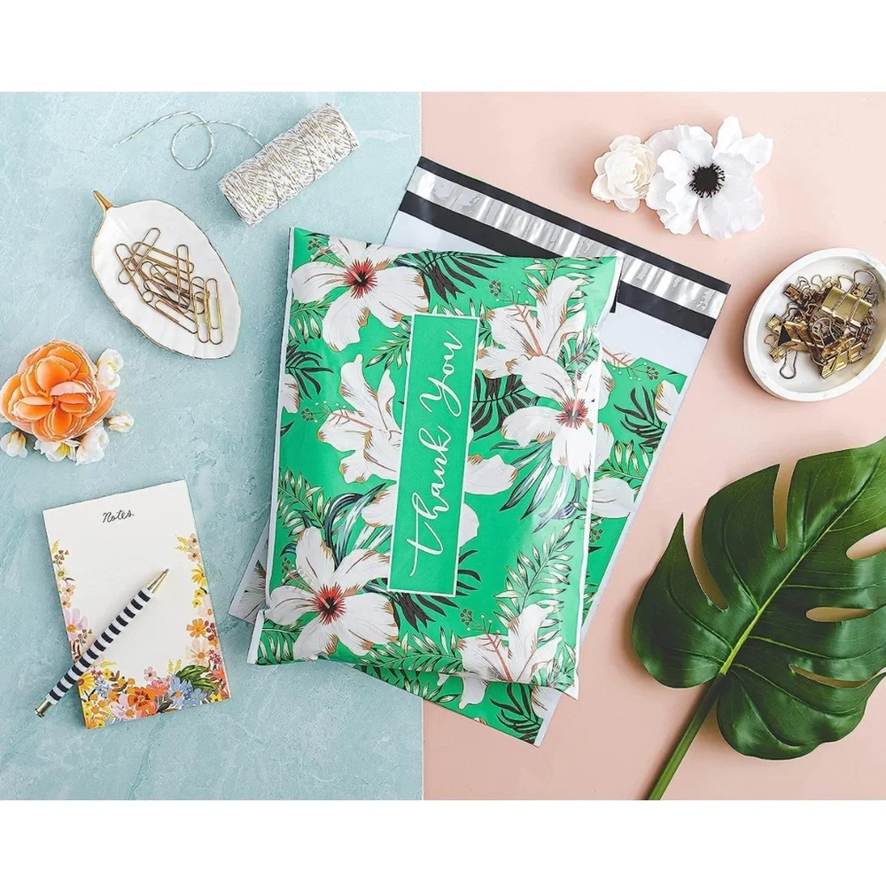 25 10X13 Poly Mailers Flowers Thank You Shipping Envelopes Bags PRICE IS FIRM - Picture 7 of 11